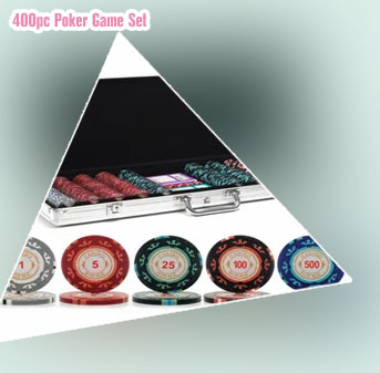 Casino poker chip set