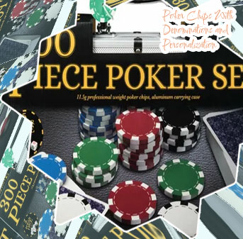Full set of poker chips