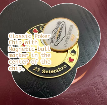 Golf poker chip markers